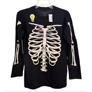 NWT The Children’s Place Halloween Skeleton T-Shirt Family Glow XXL